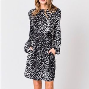 Leopard Print Midi Dress